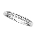 14K White Gold 0.09 ct. Channel Set Diamond Anniversary Ring