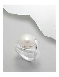 Fresh Water Pearls Ring In 92.5 Sterling Silver