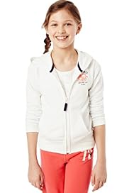 Pure Cotton Hooded Zip Through Sweat Top
