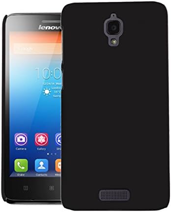 CUBIX Ultra Thin Rubberized Matte Hard Case Back Cover for Lenovo S660 (Black)