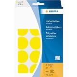 Produkt-Bild: Herma 2271 Vielzwecketiketten &Oslash; 32 mm, rund Papier matt 480 St&uuml;ck, gelb