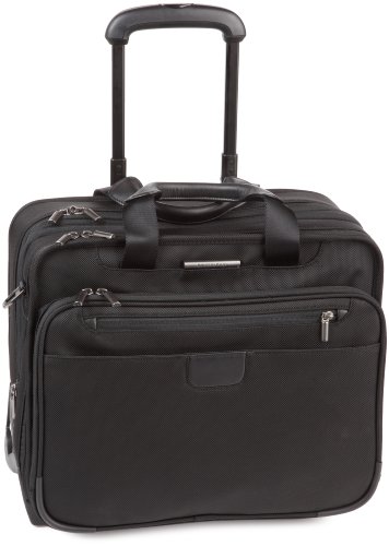 Briggs & Riley 15.4 Inch Executive Expandable Rolling Briefcase,Black,12.8x15.8x8