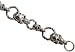 Skulls Silver Tone Pewter Chain Link Bracelet