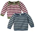 Fairtrade Charcoal Knitted Raglan Jumper 6-12 MTHS
