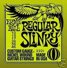 1 set of Ernie Ball Regular Slinky electric Guitar strings