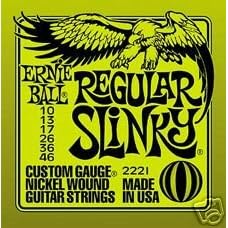 1 set of Ernie Ball Regular Slinky electric Guitar strings