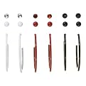 Xhilaration&reg; Hoop & Stud Earring Jewelry Set - White/Red/Black