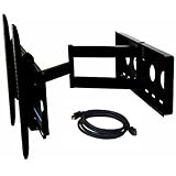 Brand New VideoSecu Black Tilting Wall Mount Bracket for Vizio 37' 55' VW37L VX37L VP42 VW42L VX42L P42HDe Plasma Flat Panel Screen LCD HDTV TV Monitor with Free 7 ft HDMI cable W13