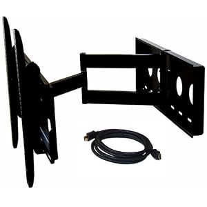 Brand New VideoSecu Black Tilting Wall Mount Bracket for Vizio 37'' 55'' VW37L VX37L VP42 VW42L VX42L P42HDe Plasma Flat Panel Screen LCD HDTV TV Monitor with Free 7 ft HDMI cable W13