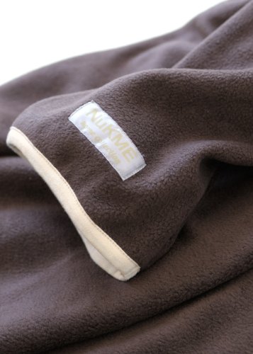 NuKME(ヌックミィ) 袖つきマイクロファイバー毛布 モカブラウン
