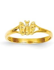 14K Butterfly Baby Ring