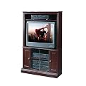 Sauder Classic Cherry-Finish Corner Entertainment Stand