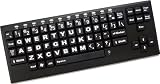 Chester Creek, Wireless large-key keyboard BLACK KEYS WITH WHITE LETTERS (Catalog Category: Input Devices-Wireless / Keyboards- Wireless)