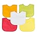#1 BEST Waterproof Baby Bibs with Three Snaps, Unisex, 5 Pack, Solid Colors