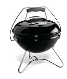 portable charcoal bbq: Weber Smokey Joe Portable Premium Charcoal BBQ Black