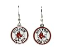 Boston Red Sox Dangle Earrings Sculpted Pewter
