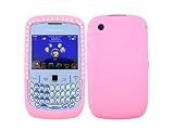 Baby Pink Bling Rhinestone Faceplate Diamond Crystal Silicone Rubber Case C ....