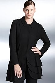 Frill Hem Longline Jacket with New Wool Frill Hem Longline Jacket with New Wool