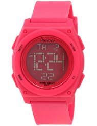 Armitron Womens 45/7027MAG Magenta Resin Strap Chronograph Sport Watch