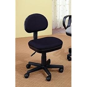 Black Adjustable Back and Height Office  secretary  student Chair by American Home Furnishing