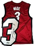 Dwyane Wade Autographed / Signed Jersey Replica Red Heat Jersey