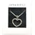 Pendentif NINA RICCI en Argent Plaqu� en Forme de Coeur sur une Cha�ne Extensible dans une Bo�te de Marque
