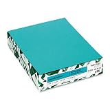 Wausau Paper - Astrobrights Colored Card Stock, 65lb, Terrestrial Teal, Letter, 250 Sheets/Pack - Pack of 10