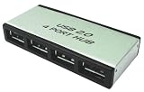LogiLink UA0003 USB Hub 4-Port USB 2.0 mit Netzteil aus Aluminium