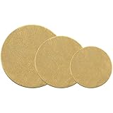 Brass Disc Assortment 1.5, 1.25, 1 Inch 24 Gauge Metal Stamping Blanks 6 of Each Size 18 Blanks Total