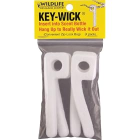 Click here to buy Wildlife Research Key-Wick Scent Absorbing Wick (4-Pack).