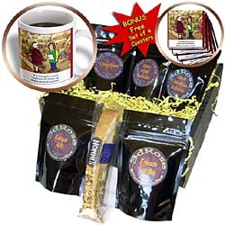 Rich Diesslins Cartoon Days of Christmas TCDC - Larry Miller Cartoon about a Traditional Toy for Christmas - Coffee Gift Baskets - Coffee Gift Basket