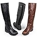 Brinley Co. Womens Knee-High Stretch Riding Boot