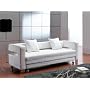Contemporary Furniture Modern White Leather Sofa Bed Sleeper