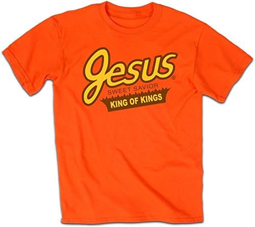 Christian T-shirt Sweet Jesus King of Kings-xx-L, orange