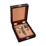 Wine Accessory Gift Set in Handsome Cherry Finish Wood