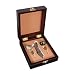 Wine Accessory Gift Set in Handsome Cherry Finish Wood