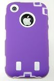 Body Armor for iPhone 3G / 3GS - Purple & White