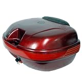 Scooter Motorcycle Tail Box luggage Back Trunk Top Case, Red