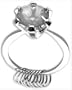 Mega Carat CZ Diamond Ring Key Chain