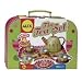 Alex Tin Painted 16 Piece Tea Set In Carry Suitcase