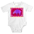 Onesie with tapestries, purple, babirusa, animal
