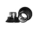 BodyJ4You Black Plugs Surgical Steel Screw Fit Flesh Tunnel 2 Gauge - 24mm - 1 Pair