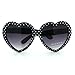 SA106 Polka Dot Print Plastic Heart Shape Cute Womens Sunglasses