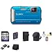 Panasonic Lumix DMC-TS25 16.1 MP Tough Digital Camera (Blue) 32GB Package 3