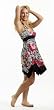 Halter Top Dress / Coverup with Empire Waist and Handkercheif Hem in Silky 'ITY' Fabric in Sizes Small - 4x