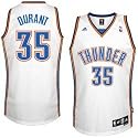 adidas Oklahoma City Thunder #35 Kevin Durant White Swingman Basketball Jersey