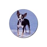 Chihuahua Rubber Round Coaster (4 pack)