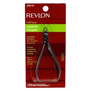 Revlon Cuticle Nippers, Half-Jaw