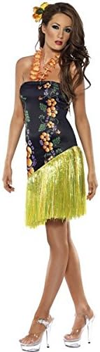 Smiffys Women's Blue/Green Fever Luscious Luau Costume -US Dress 10-12