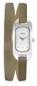 Opex - X0391LD8 - Ballerine - Montre Femme - Quartz Analogique - Cadran Acier Brossé - Bracelet Cuir Taupe